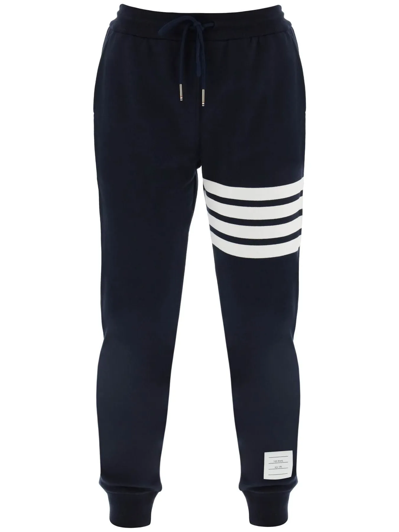 4-Bar Striped Cotton Sweatpants