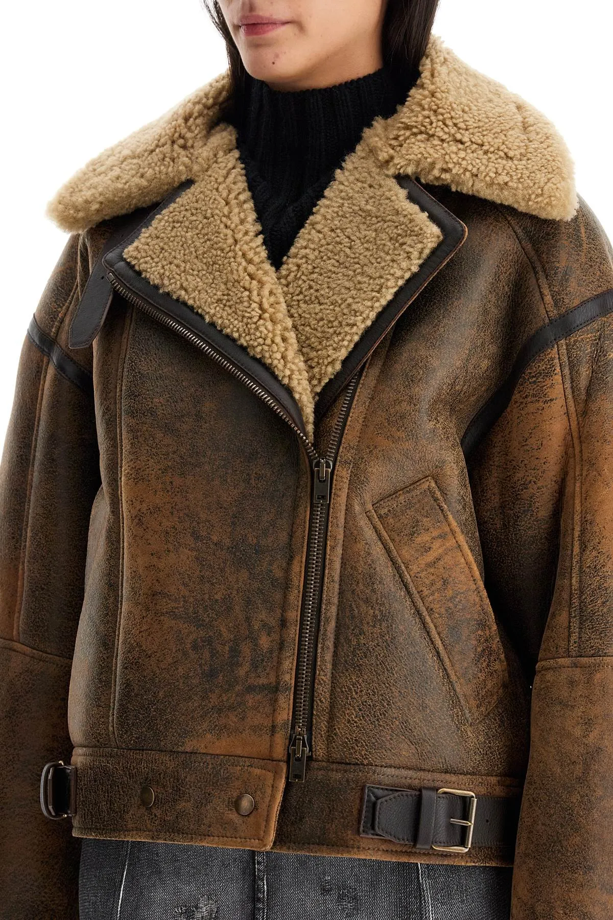 Acne Studios Oversized Shearling Jacket