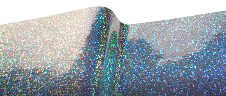 Adhesive Vinyl - Holographic Vinyl 12x12" Sheet Holographic Metal Flake Adhesive Vinyl Metal Flake Permanent Indoor Film