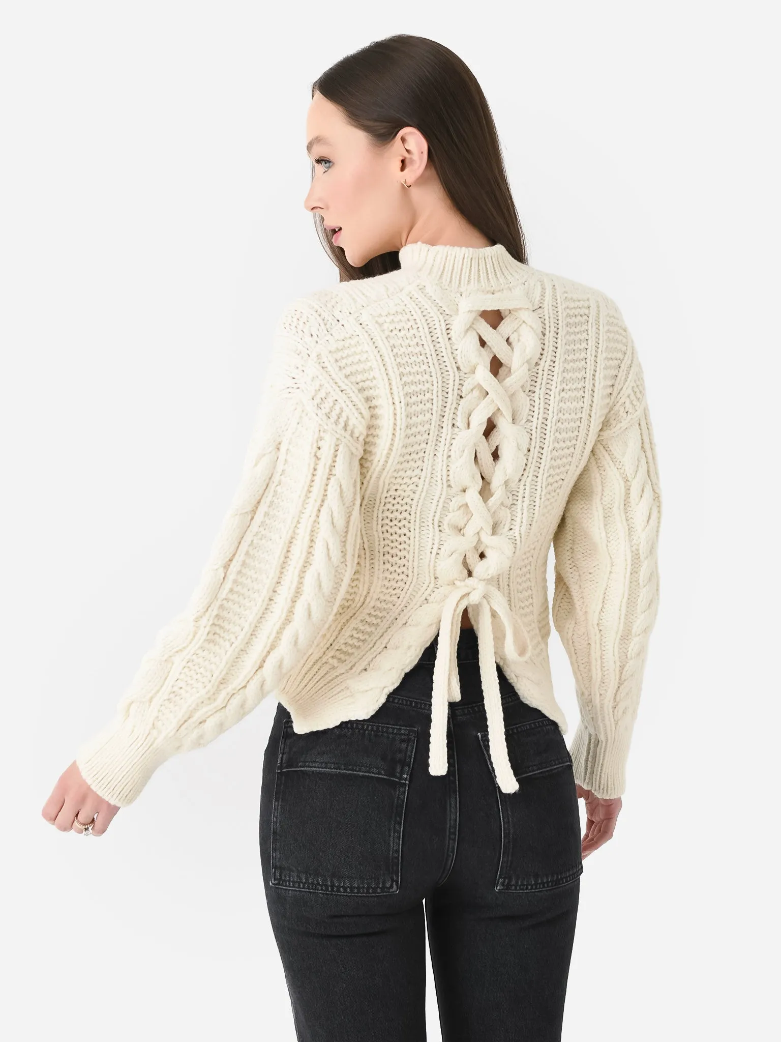 ALC Women's Shelby Lace Up Sweater