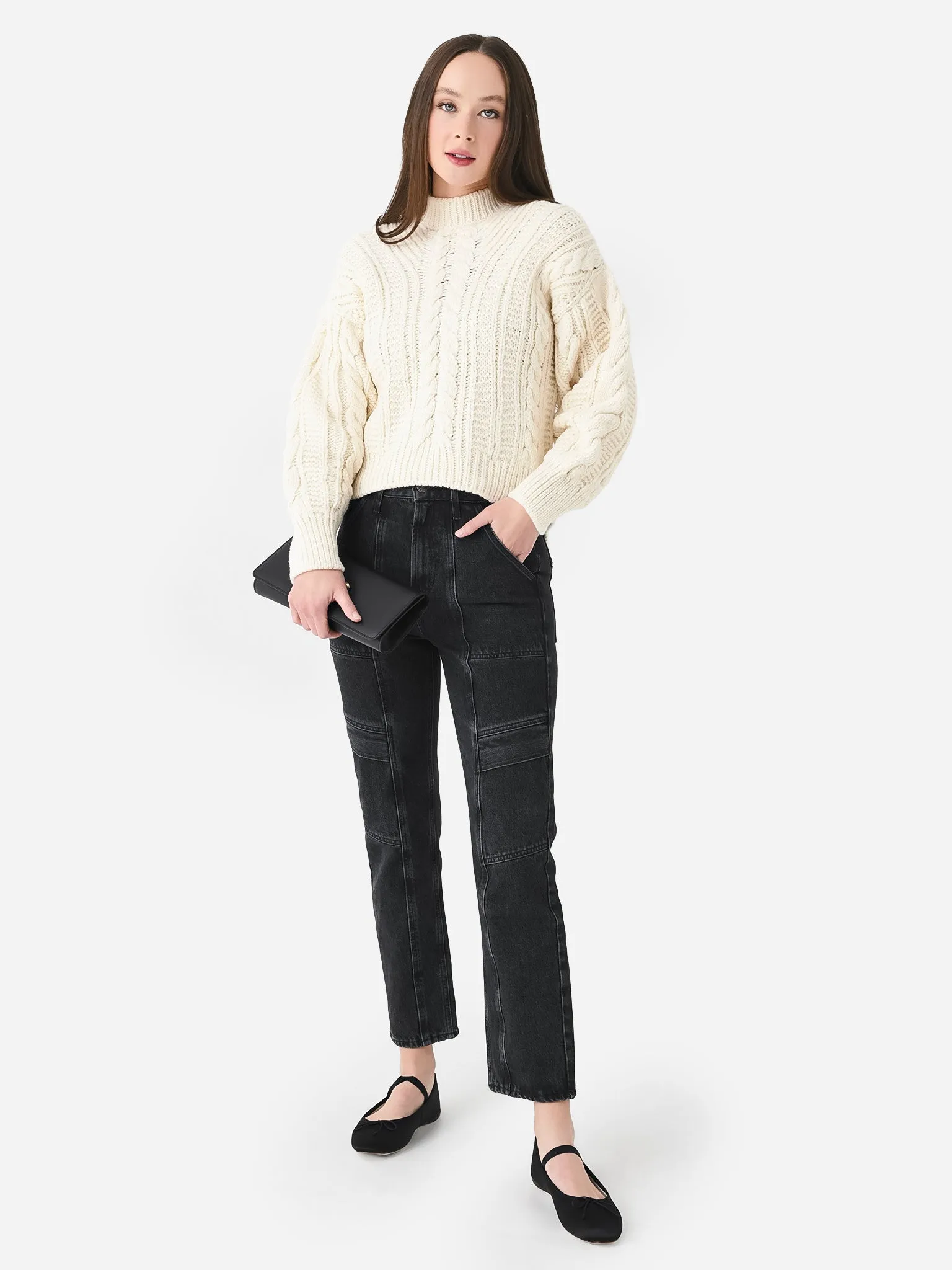 ALC Women's Shelby Lace Up Sweater