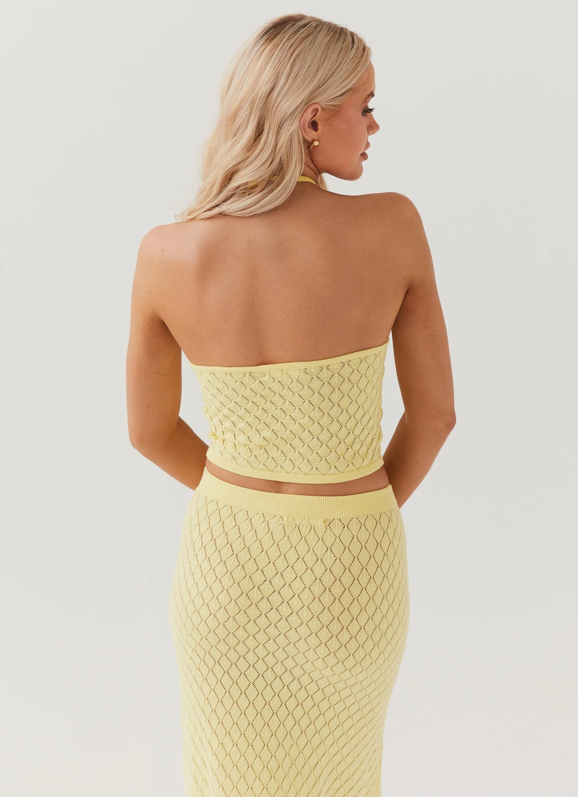 Amanza Knit Top - Lemon