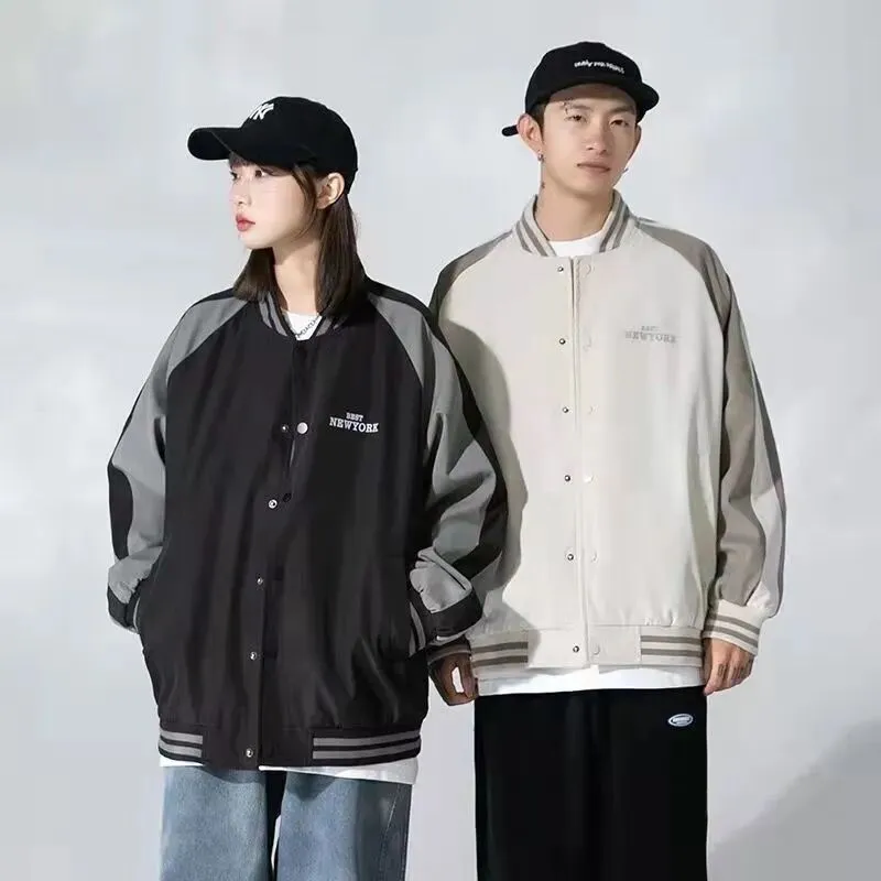 Baggy Jacket Baseball Jacket Men's and Women's Loose Spring and Autumn Jacket