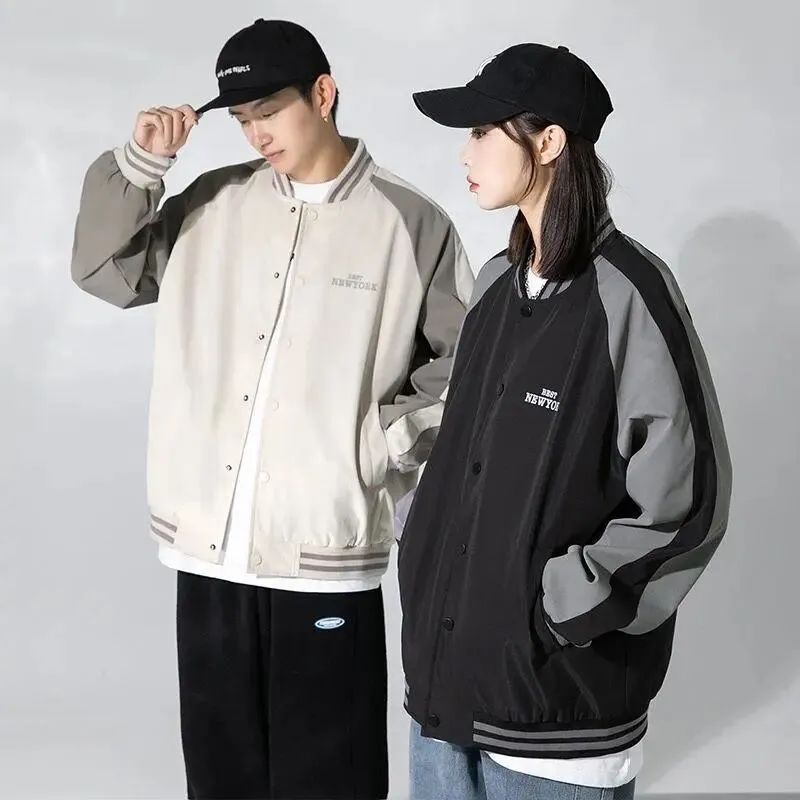 Baggy Jacket Baseball Jacket Men's and Women's Loose Spring and Autumn Jacket