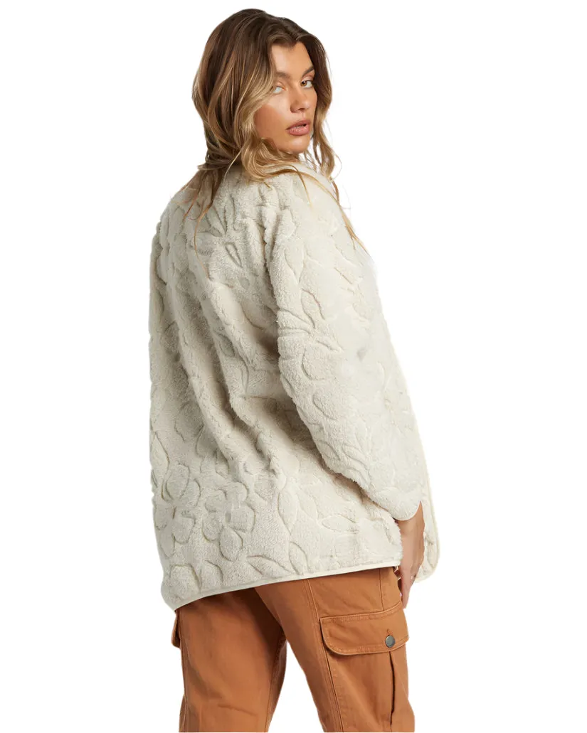 BILLABONG Women's Fireside Cozy Jacket White Cap