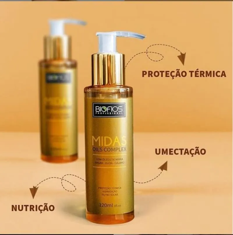 Biofios Profissional Midas Oils Complex- Thermal Protector Finisher 120ml