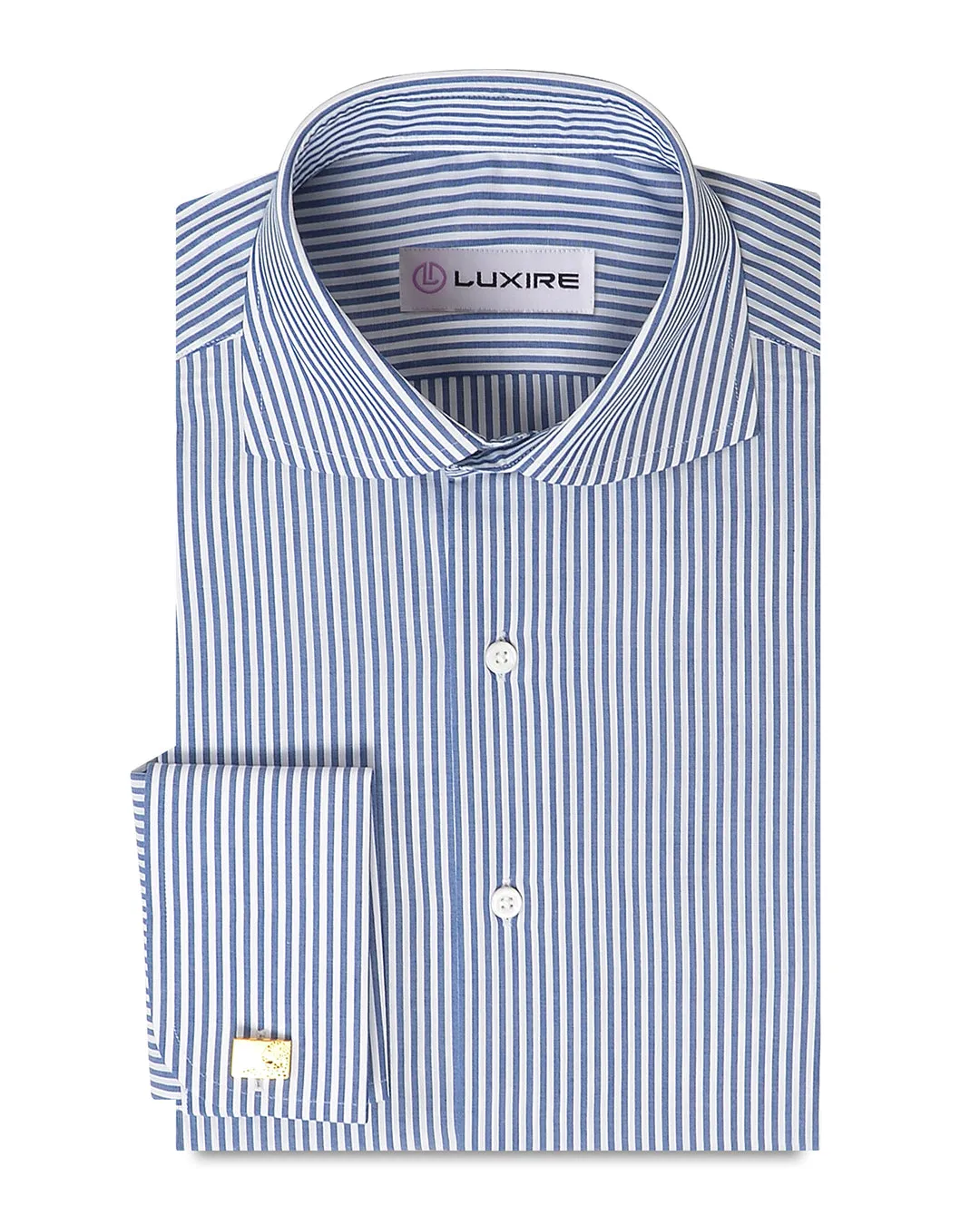 Blue Candy Stripes Dress Shirt