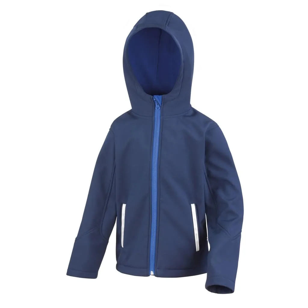 Boomerang Childs Softshell Jacket With Hood Navy