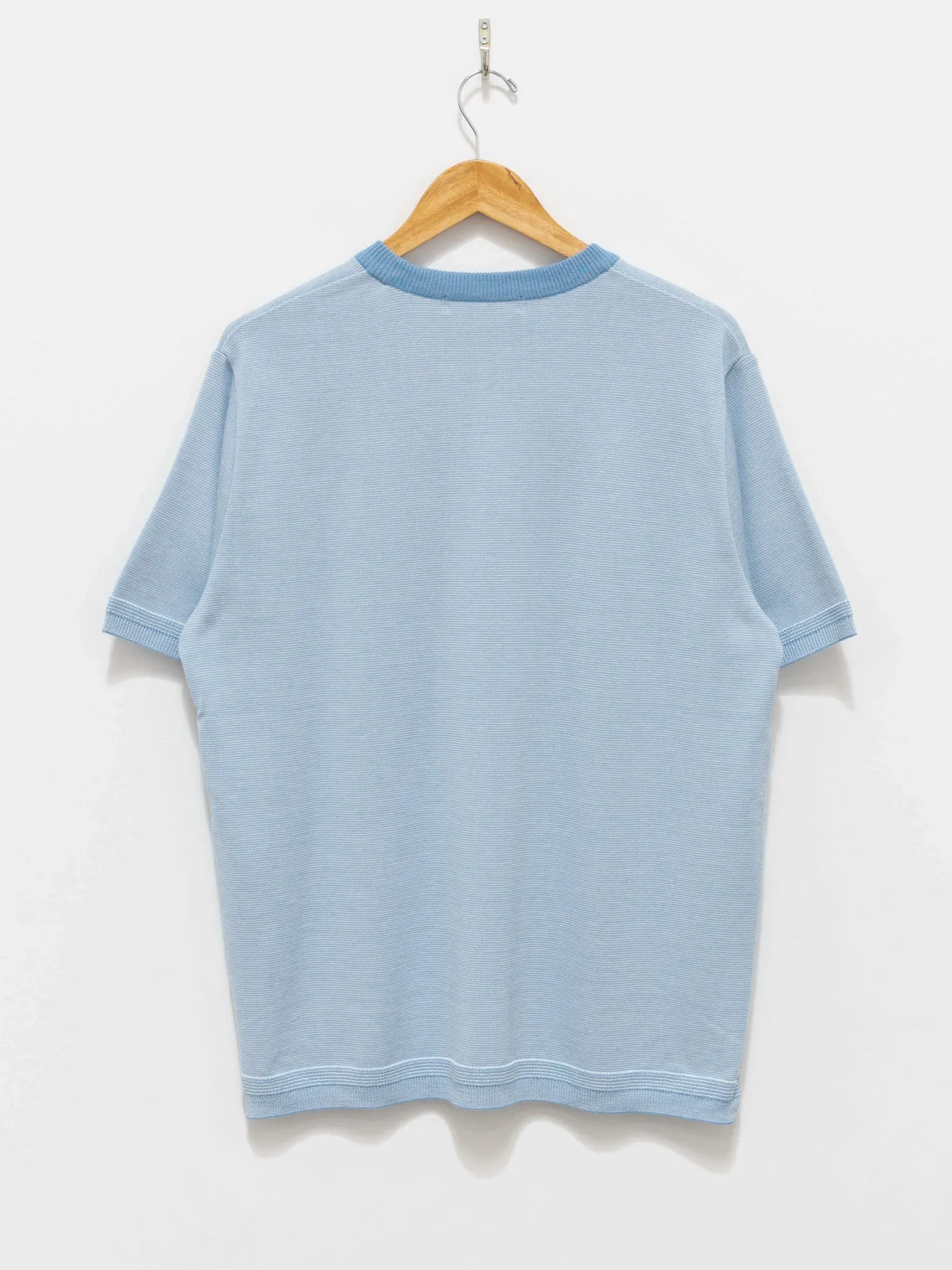 Border Knit T-Shirt - Blue Border