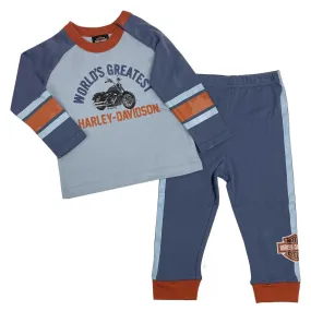 Boys' 2-Piece Long Sleeve Tee & Knit Pant Set