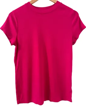 Bright Spring Azalea Ribbed Crewneck Tee