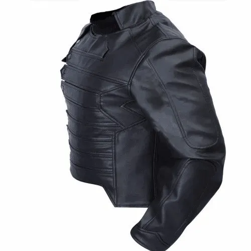 Bucky Barnes Black Leather Jacket