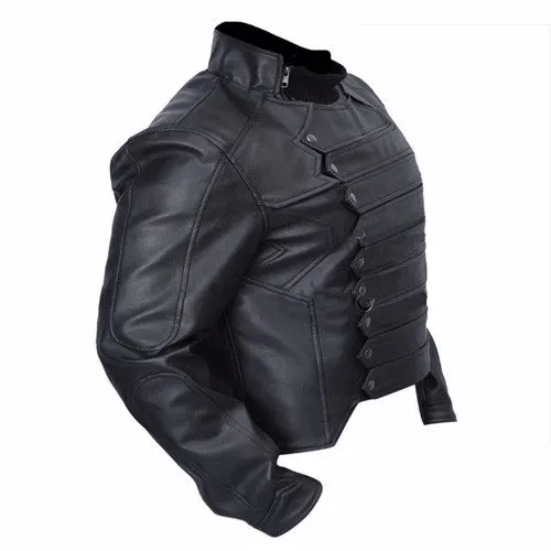 Bucky Barnes Black Leather Jacket