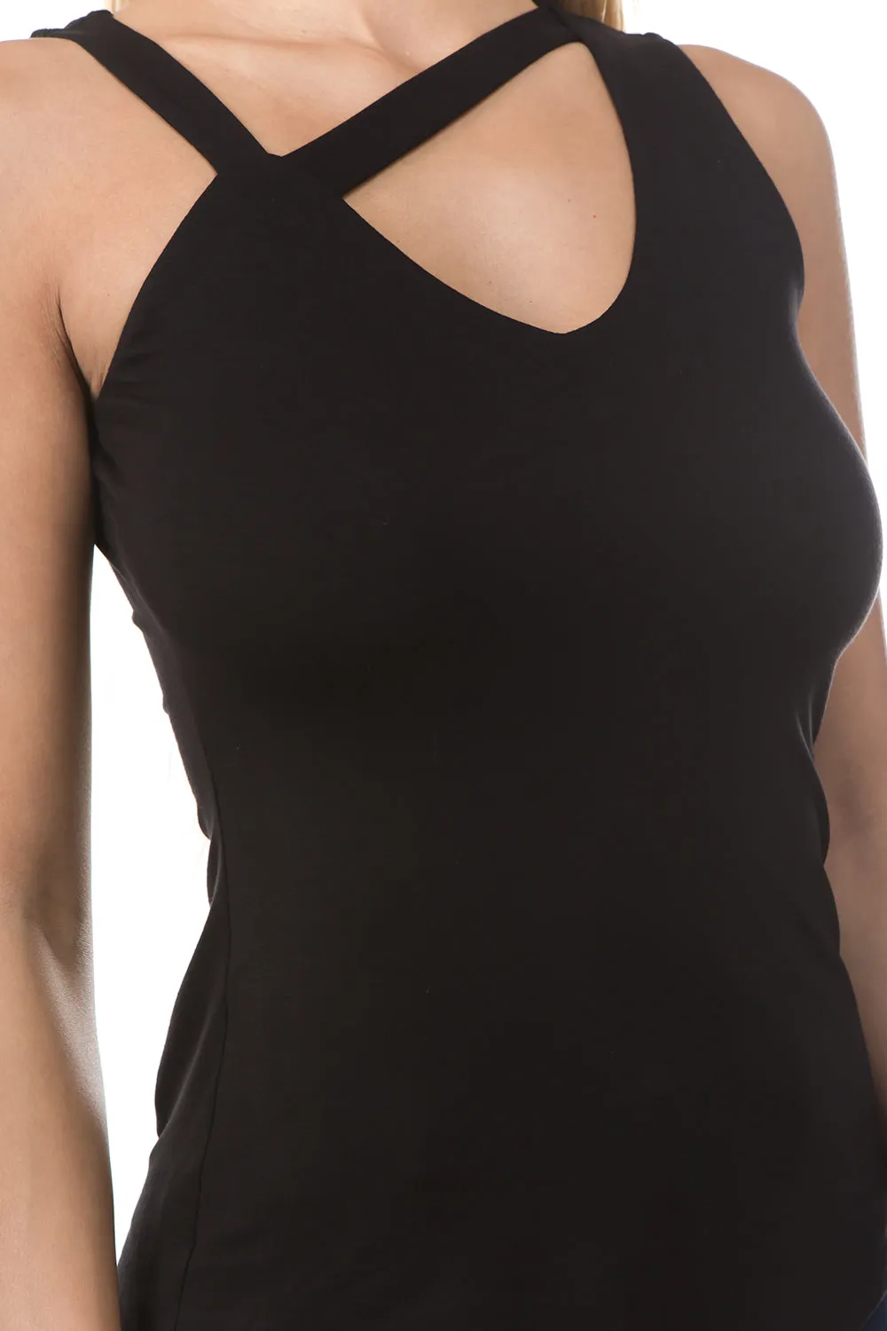 CALLA SLEEVELESS TOP (BLACK)- VT2669