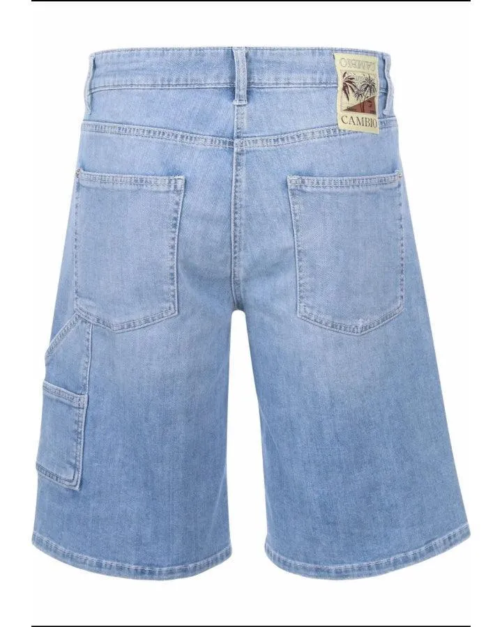 Cambio Alia Bermuda Denim Shorts