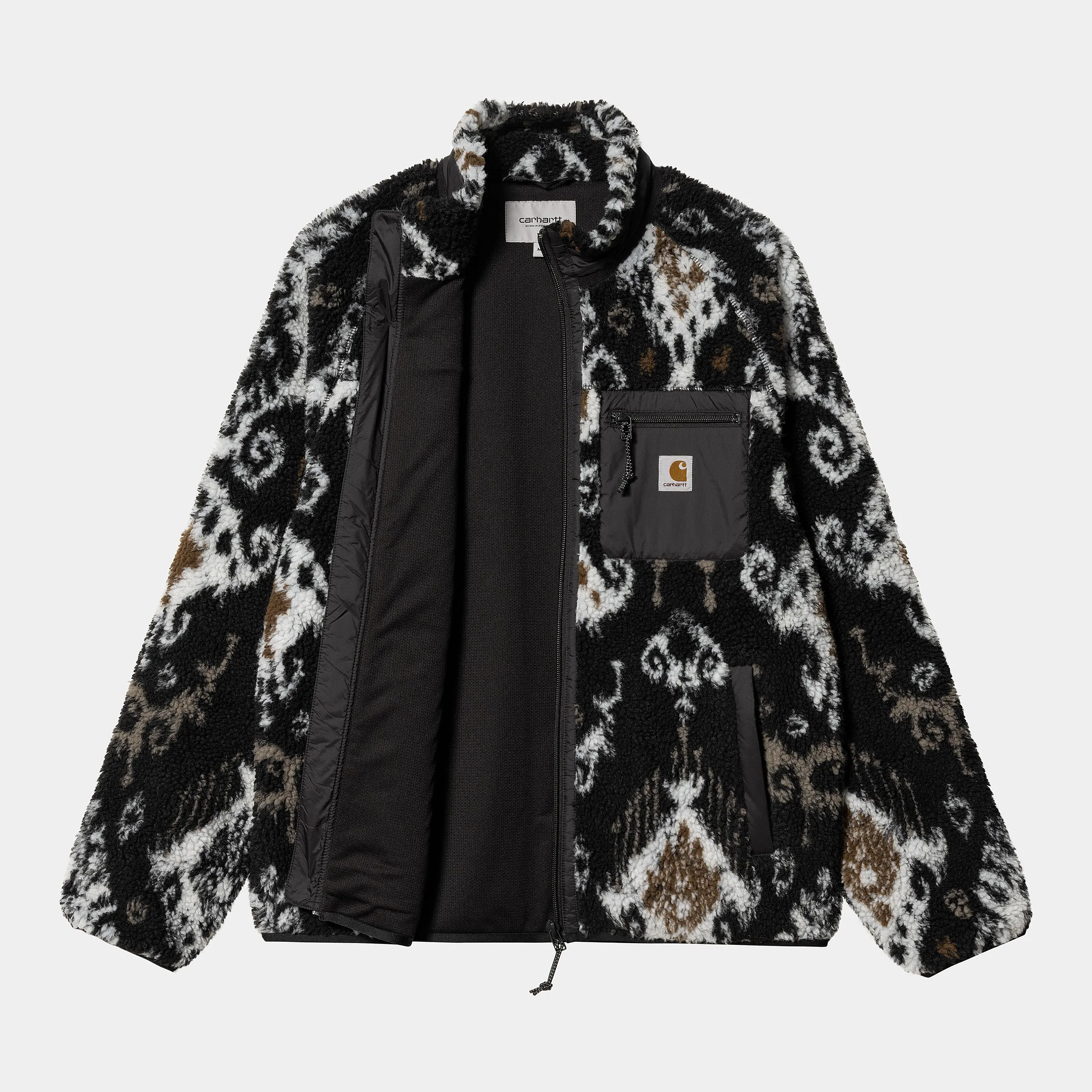 Carhartt WIP - Prentis Liner Fleece Jacket - Baru Jacquard / Black / Black