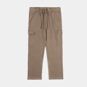 Carly Fleece Cargo Womens Pants (Brown)