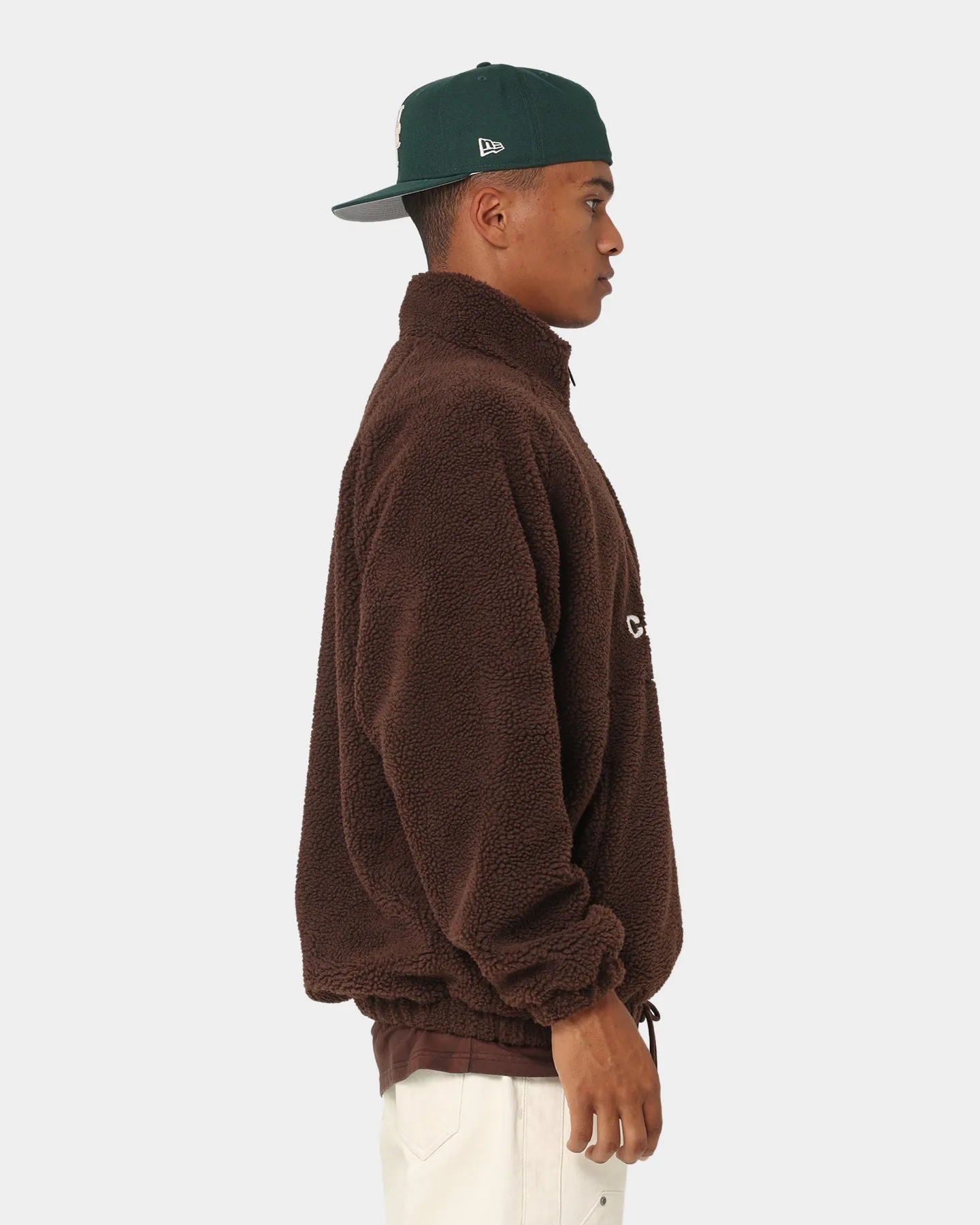 Carré Motion Fleece 3/4 zip Jacket Dark Brown