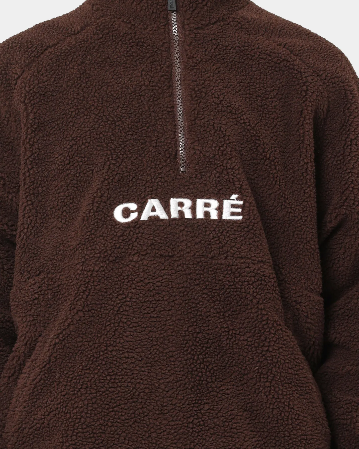 Carré Motion Fleece 3/4 zip Jacket Dark Brown