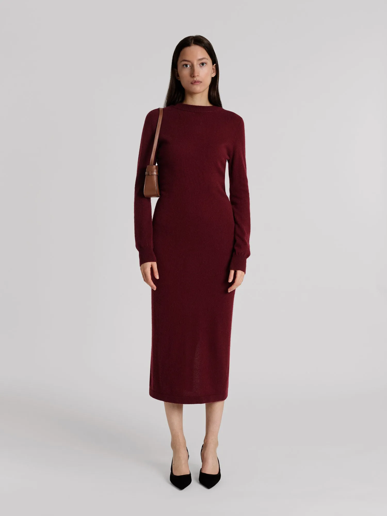 Cashmere dress "Hedvig" - Bordeaux