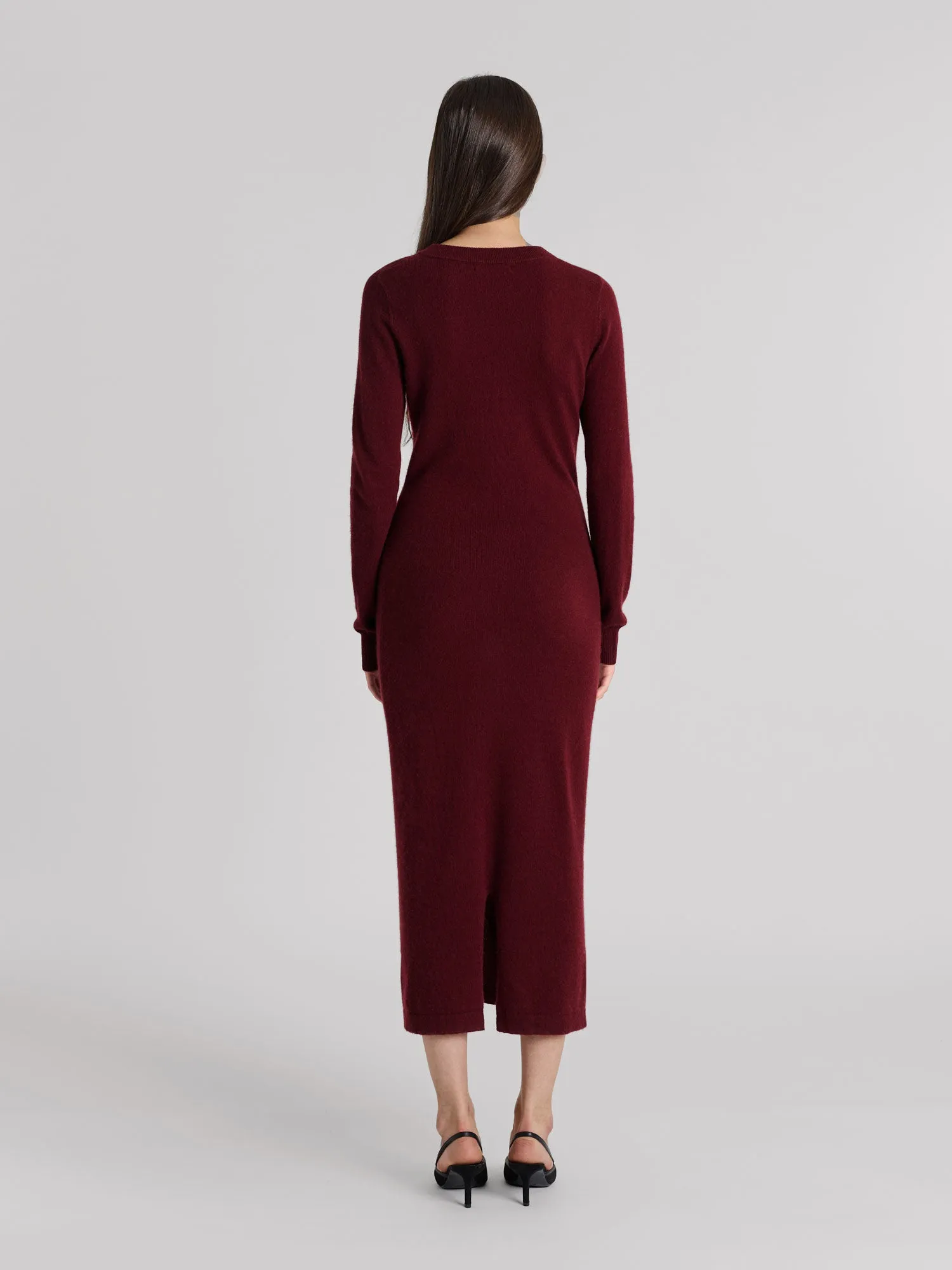 Cashmere dress "Hedvig" - Bordeaux