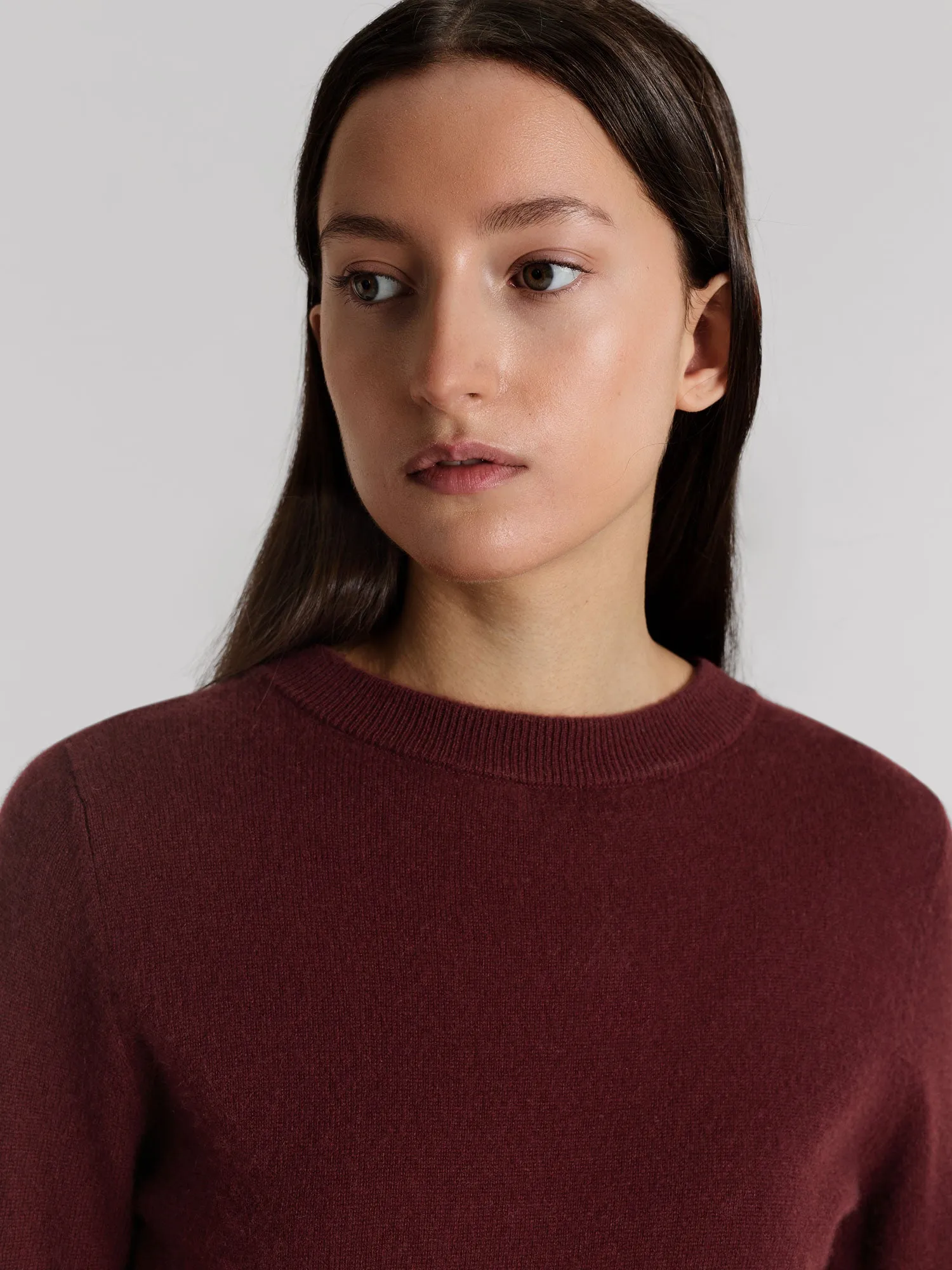 Cashmere dress "Hedvig" - Bordeaux