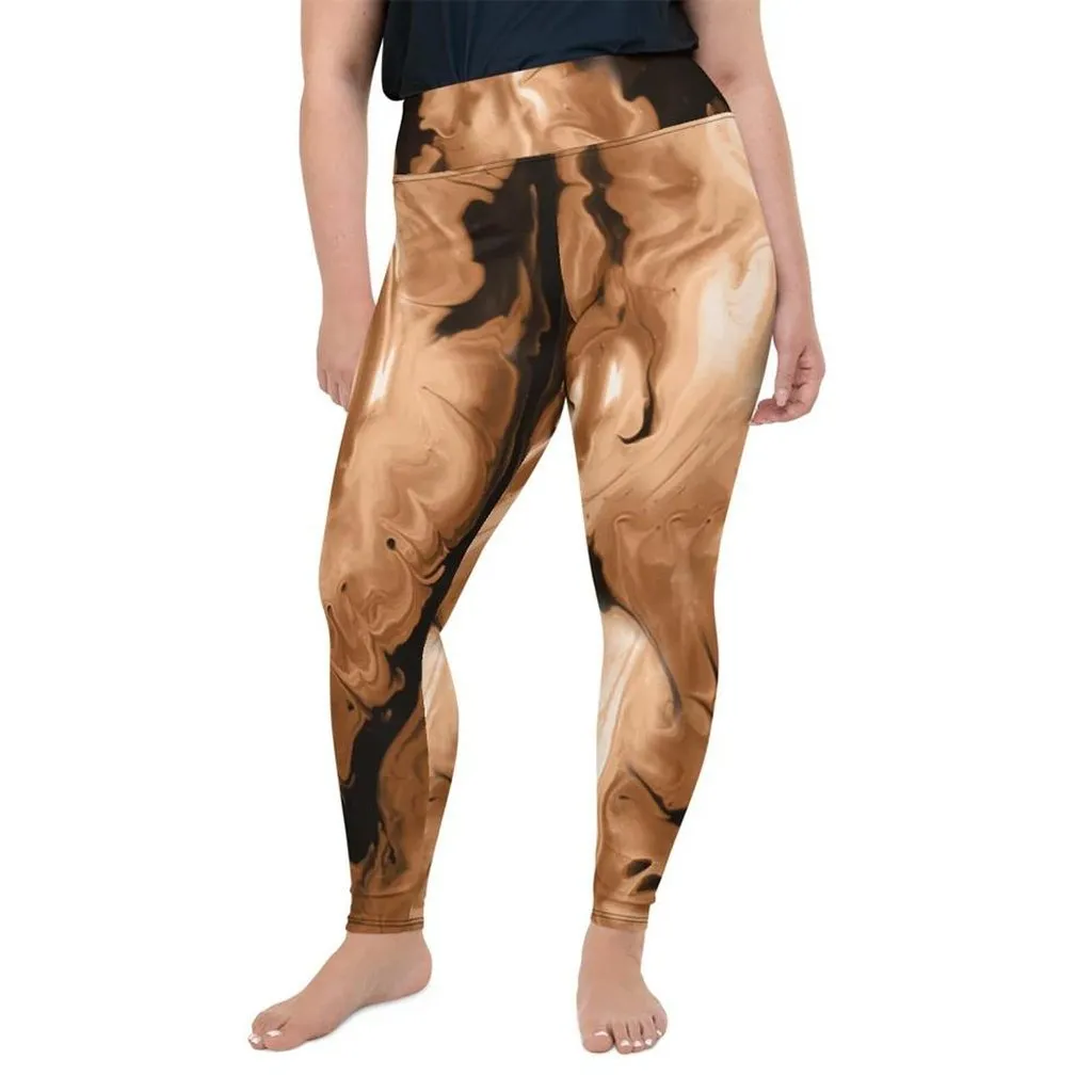 Coffee Essence Plus Size Leggings