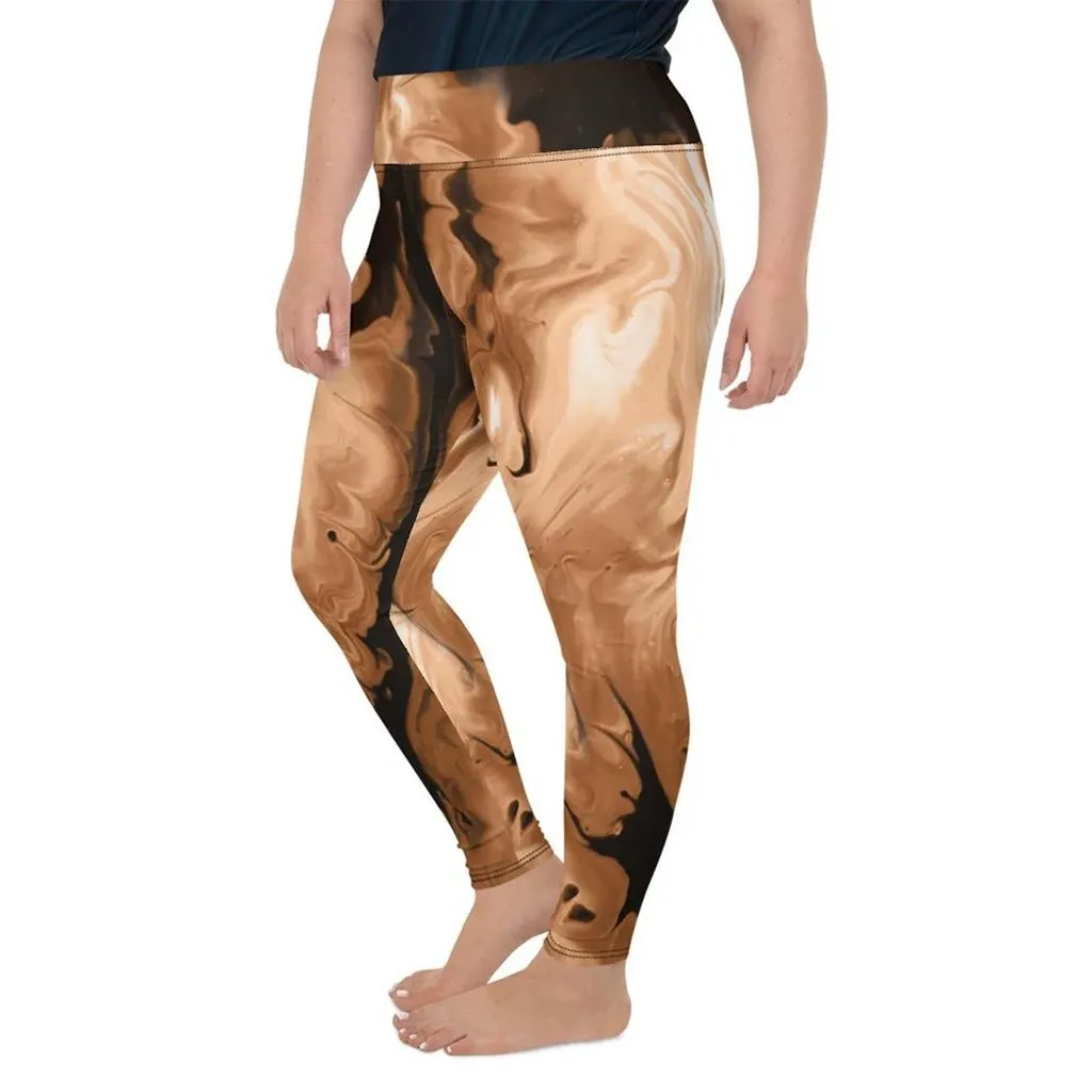 Coffee Essence Plus Size Leggings