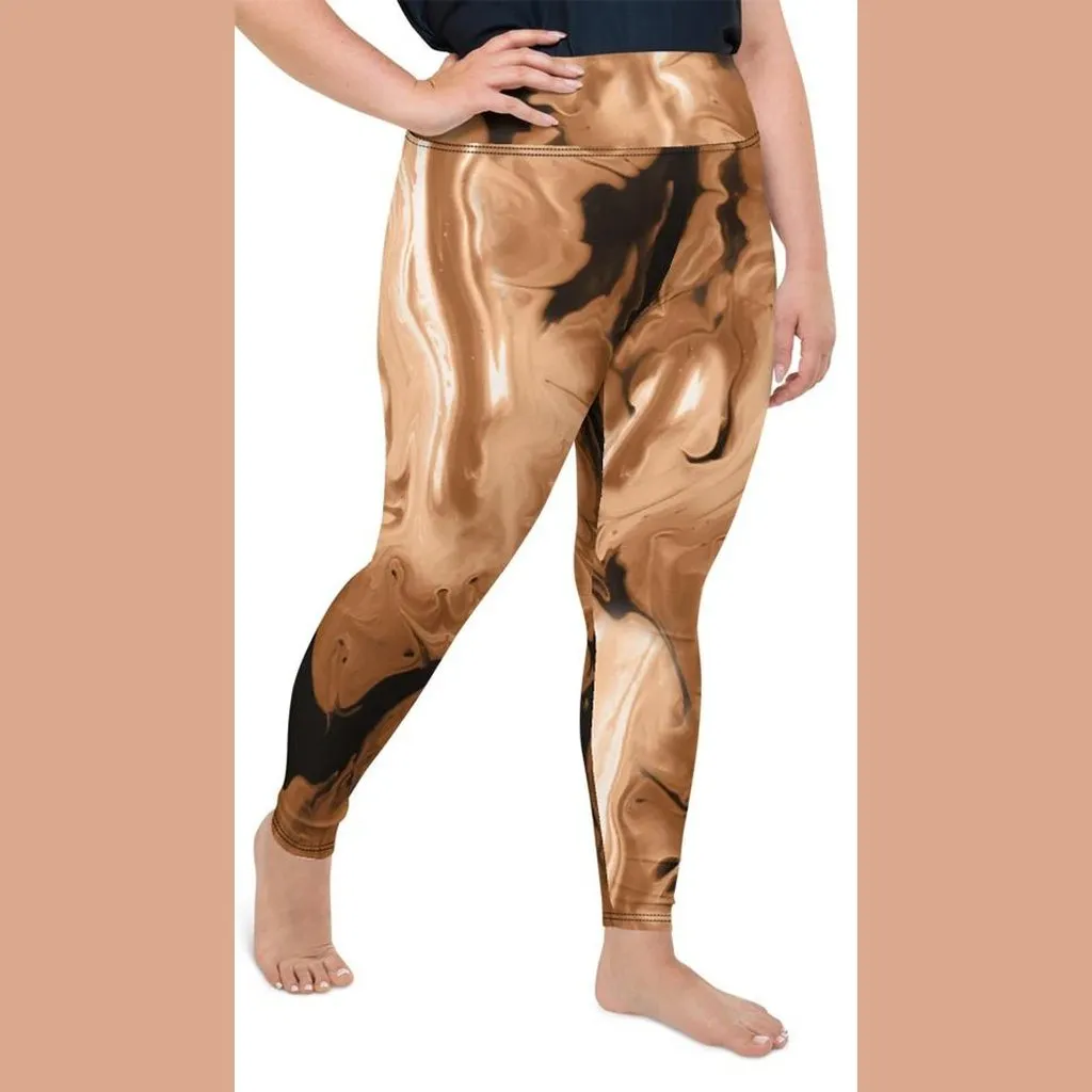 Coffee Essence Plus Size Leggings