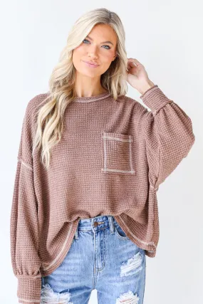 Cold Days Waffle Knit Top