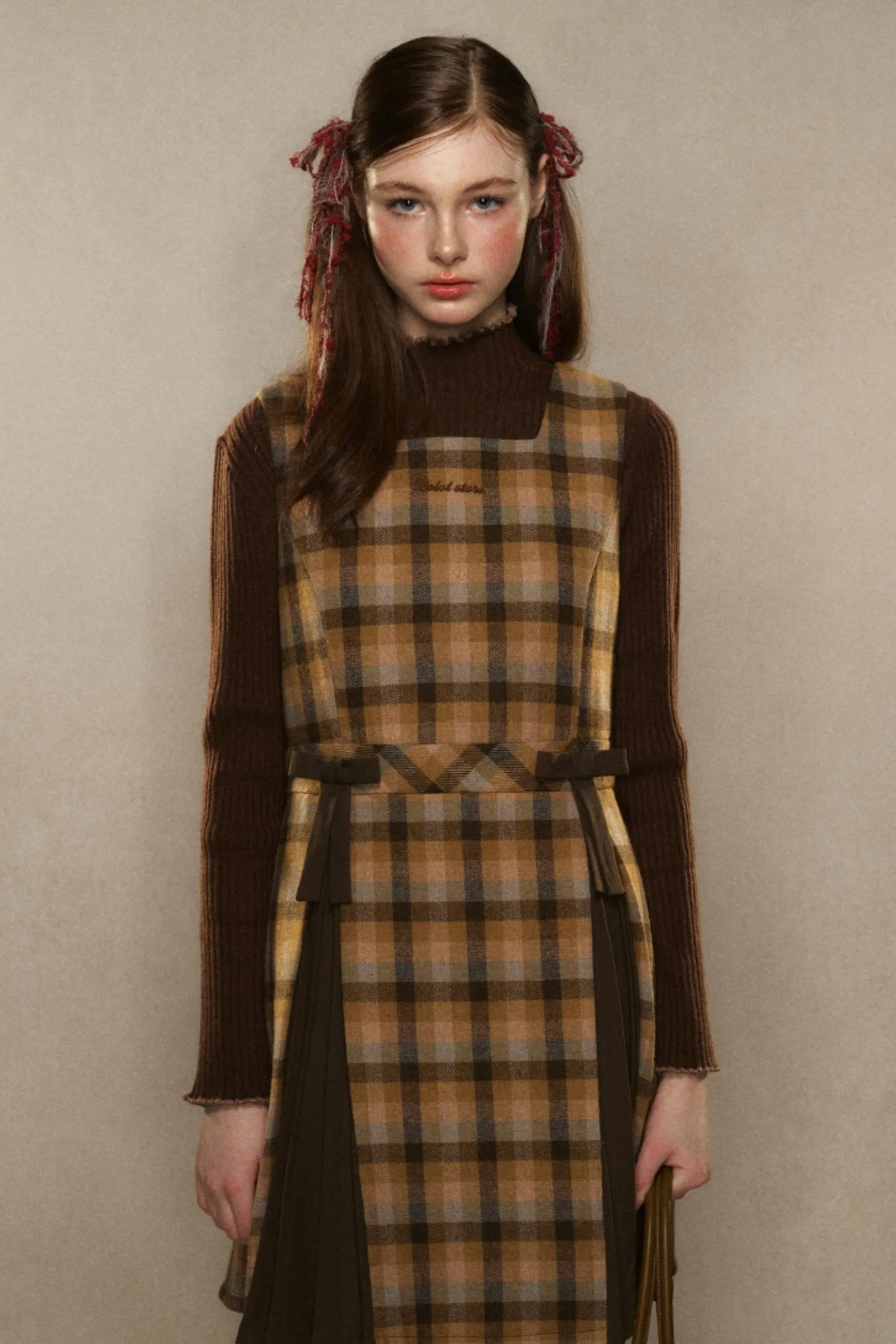 College Tweed Plaid Dress & Outer Set-Up