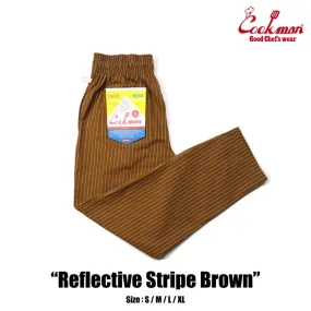 Cookman Chef Pants - Reflective Stripe : Brown