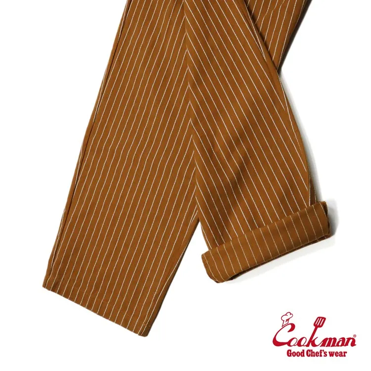 Cookman Chef Pants - Reflective Stripe : Brown