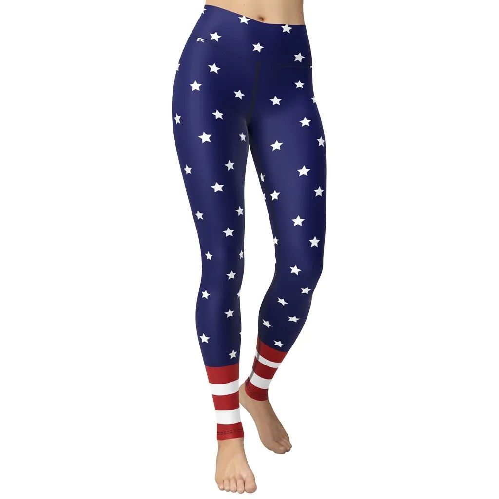 Cool Patriotic Yoga Leggings