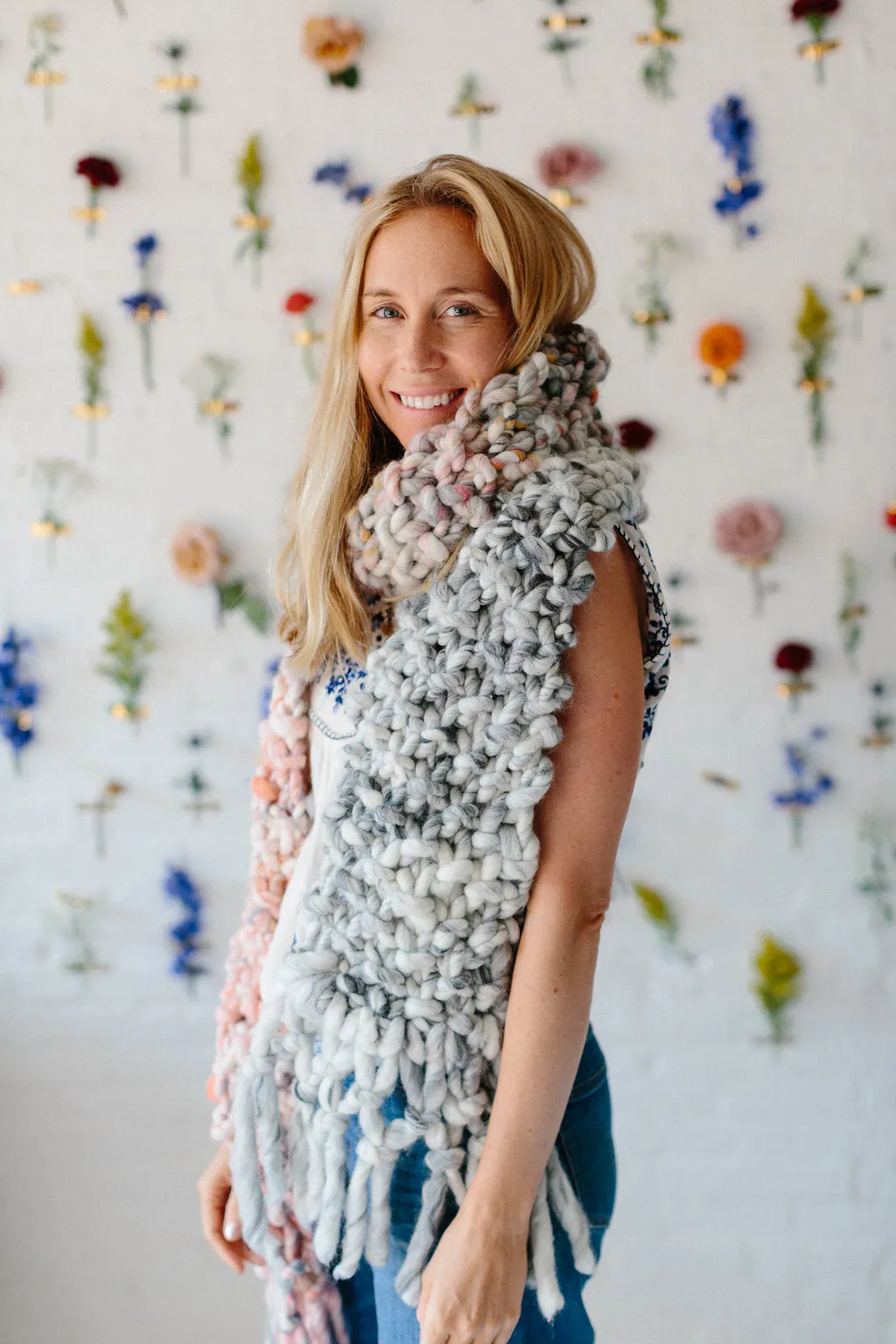 Counting Sheep Scarf Pattern