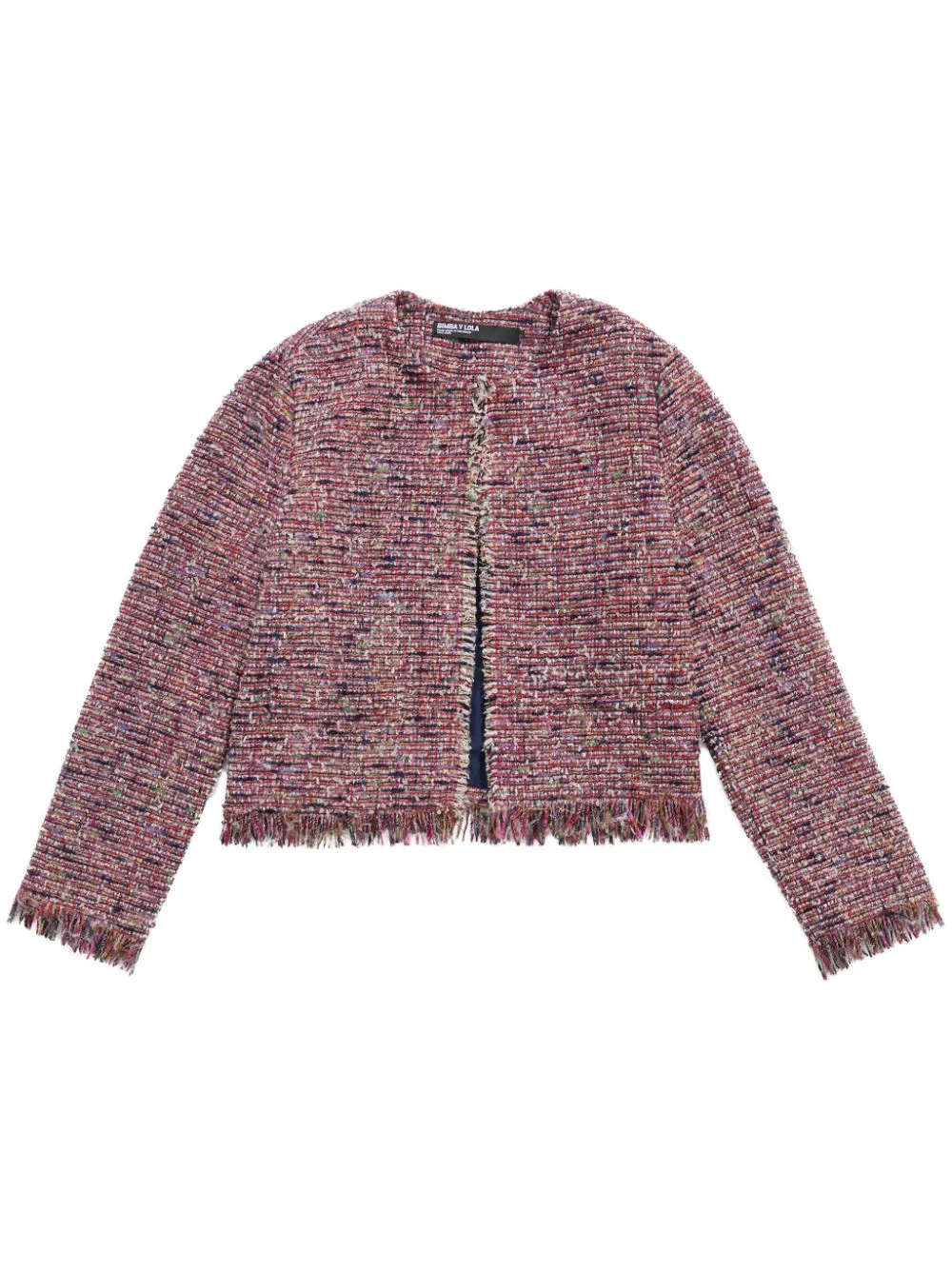 cropped frayed jacket