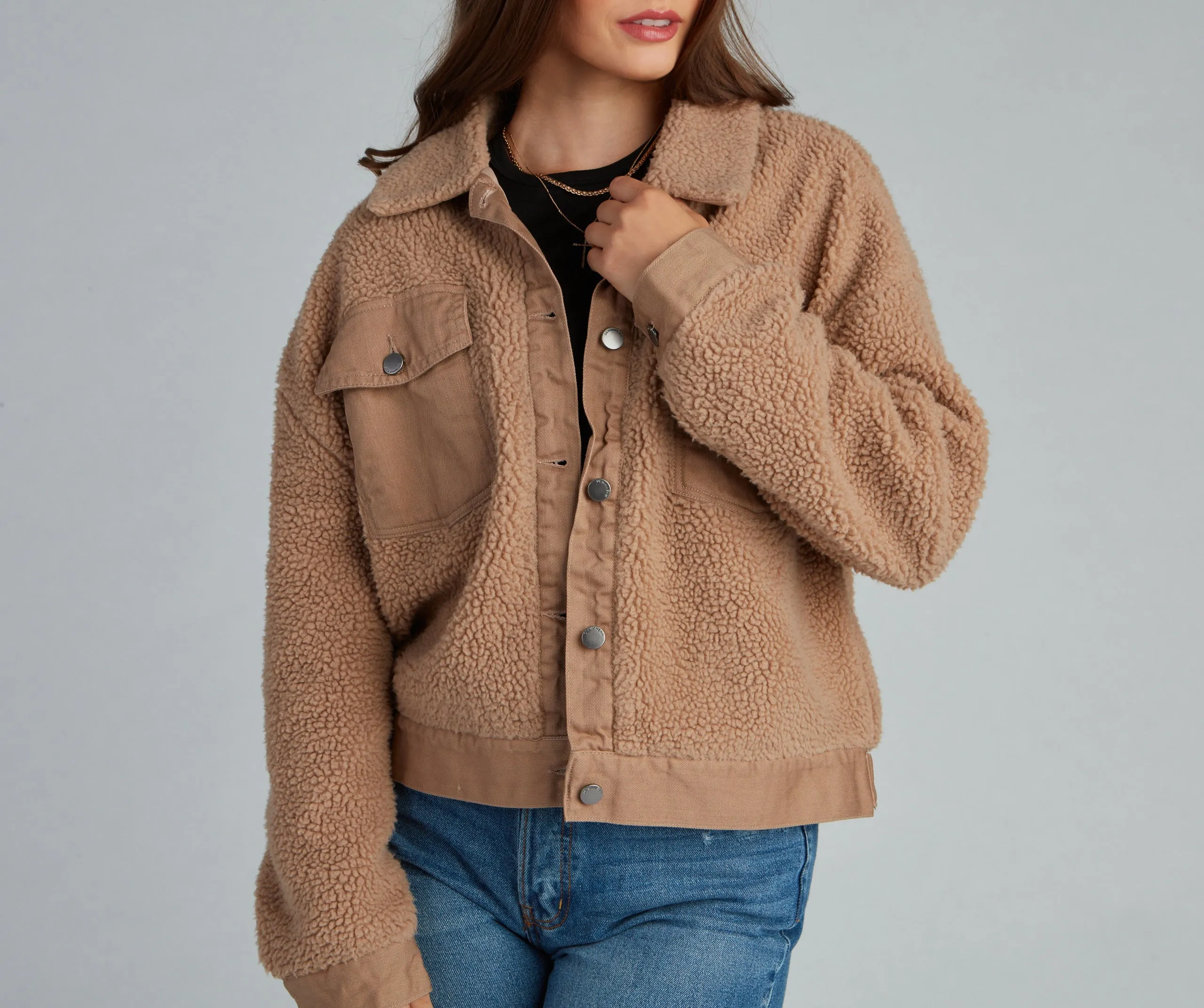 Cuddle Up Sherpa Knit Jacket