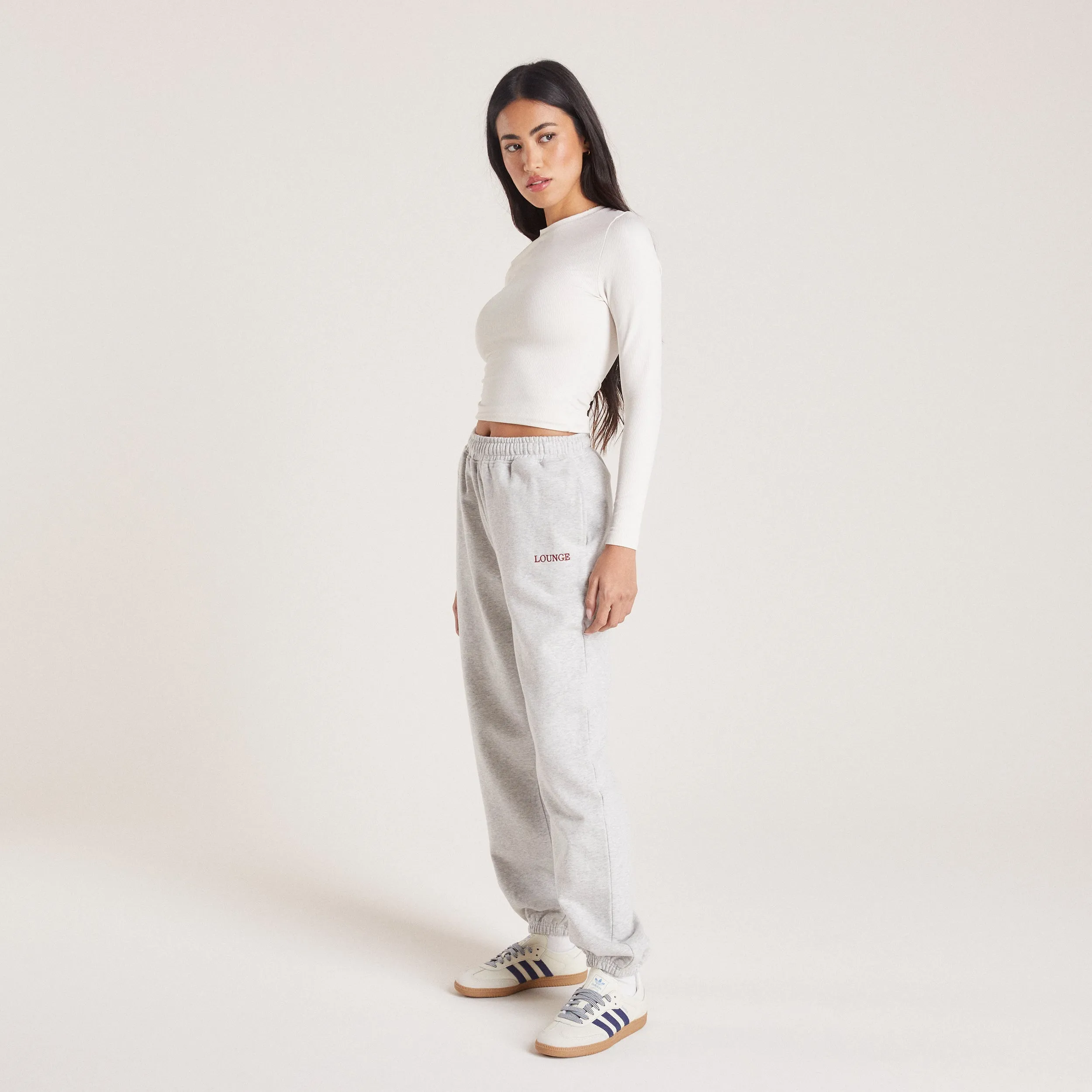 Cuffed Sweatpants - Grey Marl