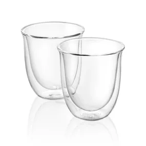 DeLonghi Bicchieri Glass Cappuccino Cups, Set of 2