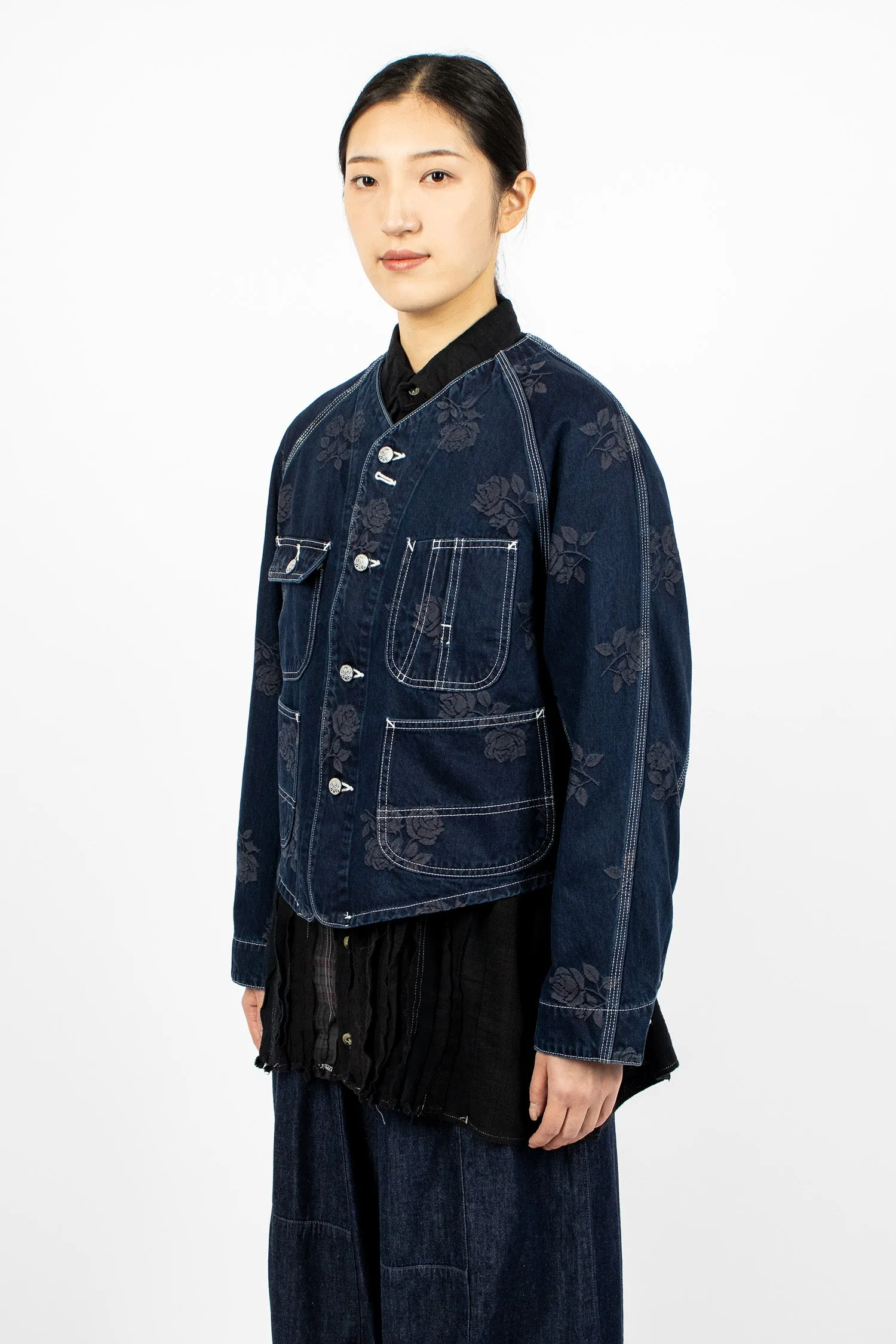 Denim Short Coverall Indigo