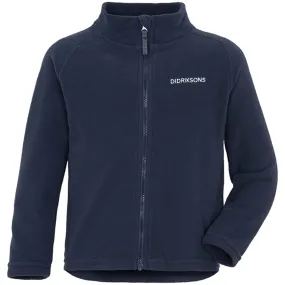 Didriksons Monte Kids Navy Full Zip Fleece Jacket