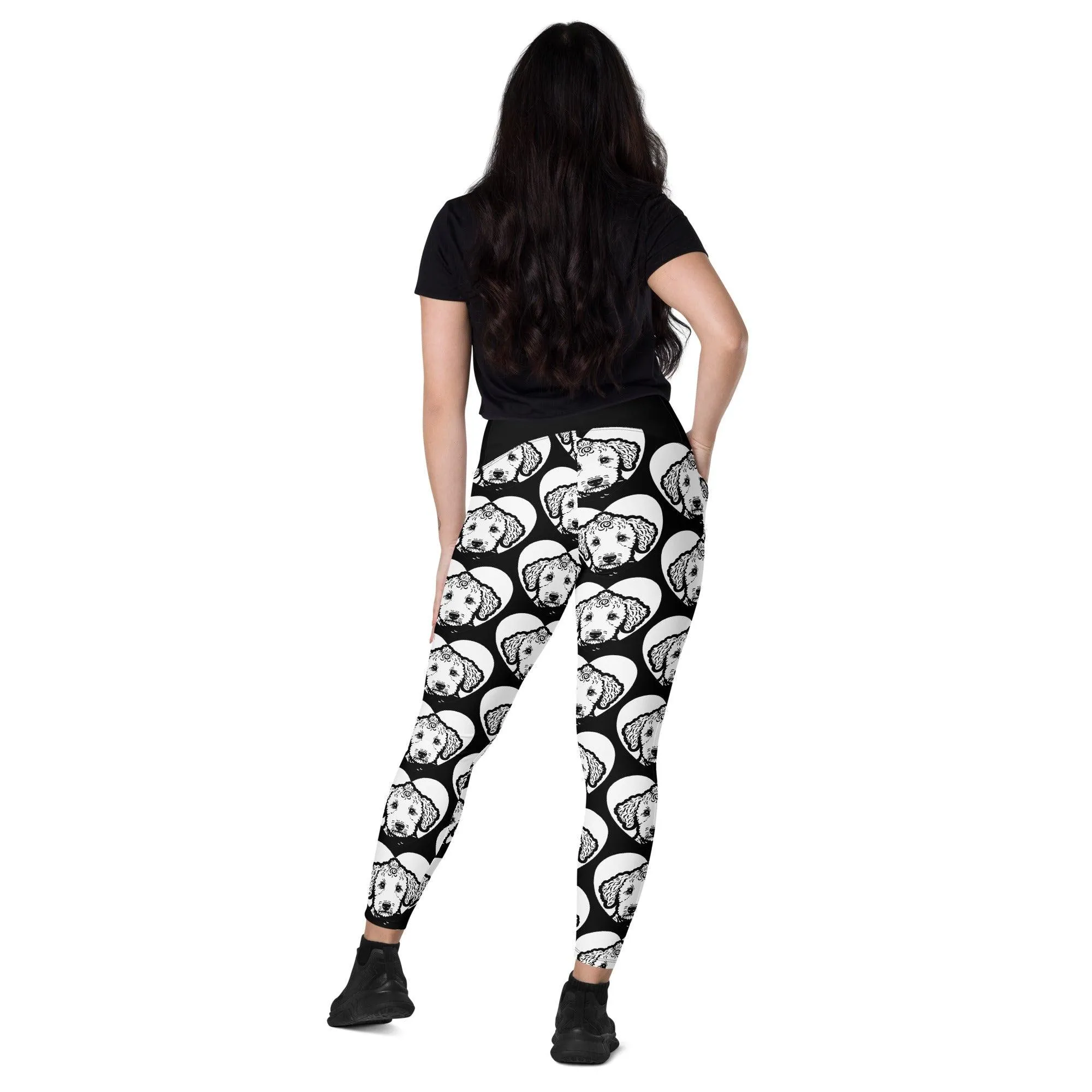 DOG BREED LEGGINGS with pockets - BEDLINGTON TERRIER - HERTTAHOUND