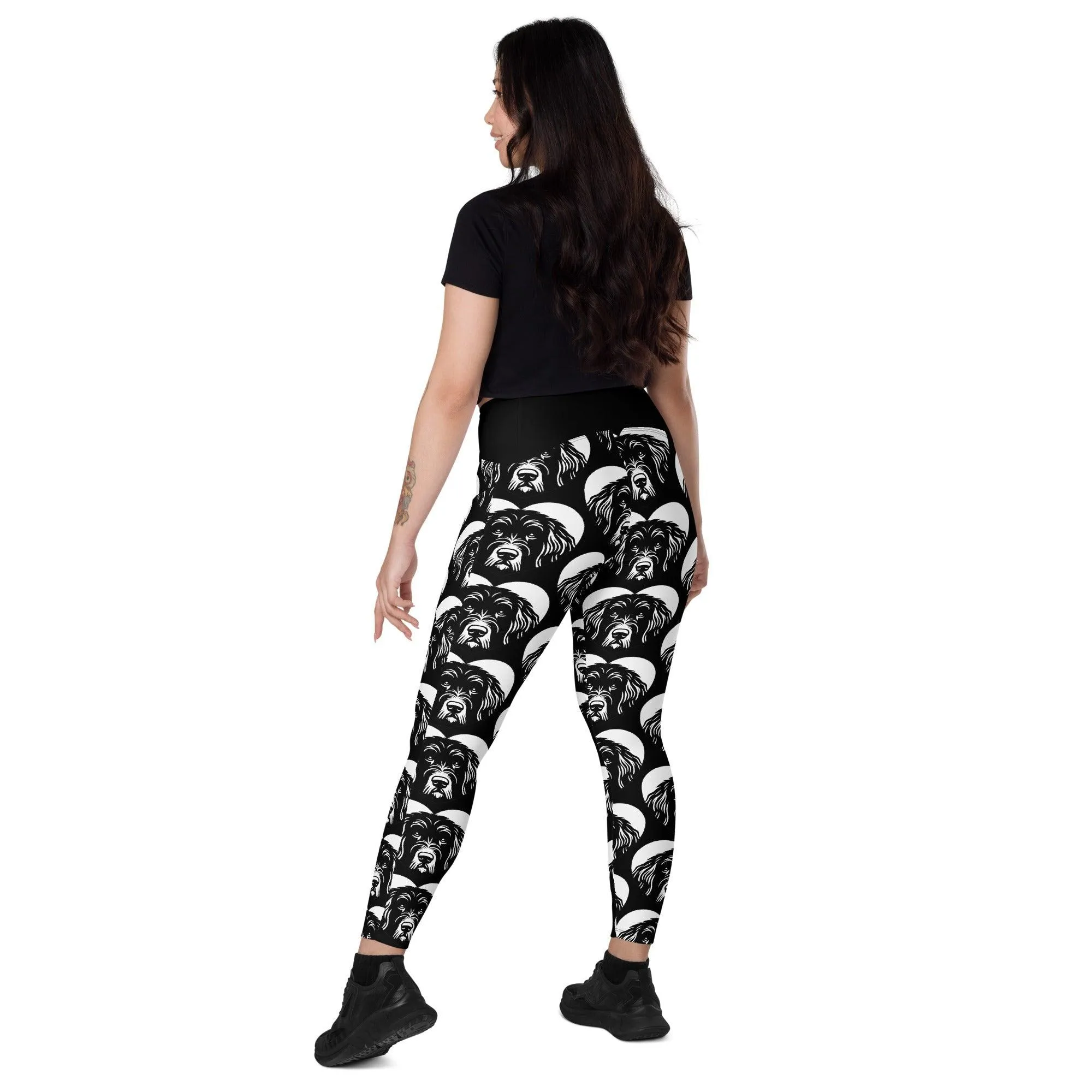 DOG BREED LEGGINGS with pockets - BERGAMASCO SHEEPDOG - HERTTAHOUND