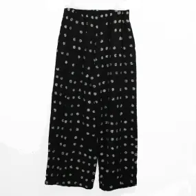 Dress To Kill Pant, Pleated, Black/White Dots S/M & M/L