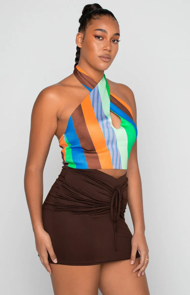 Flirtini Halter Crop Multi