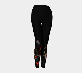 Floral Midnight Yoga Leggings