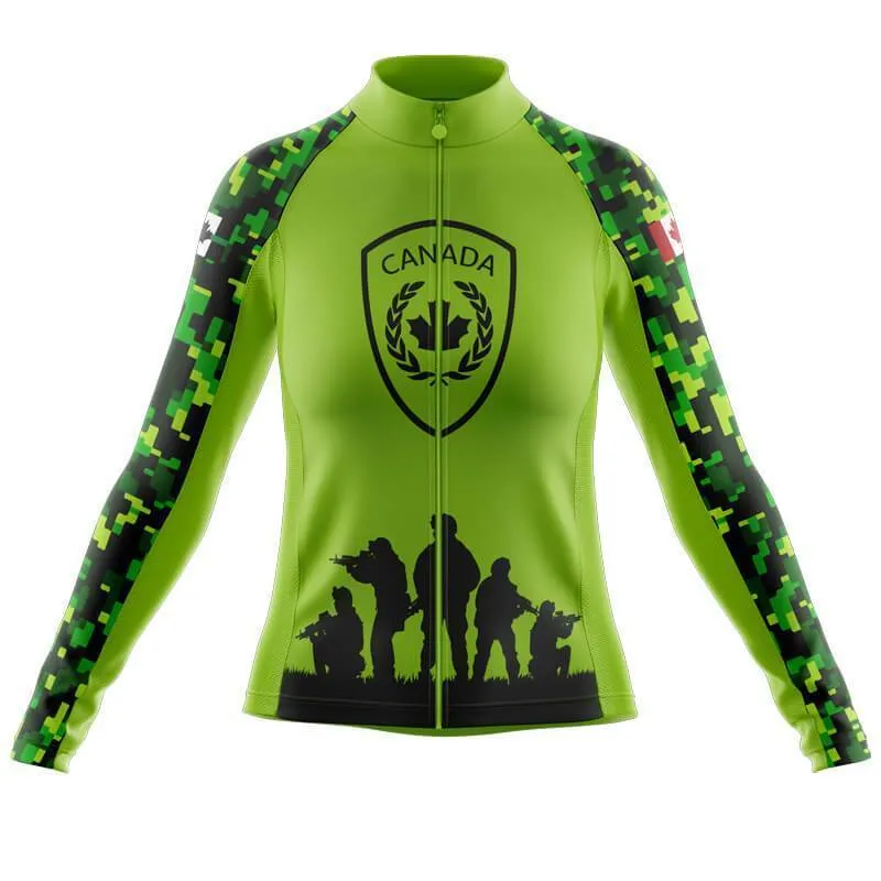 Fluorescent Green Canada Army Thermal Club Jersey