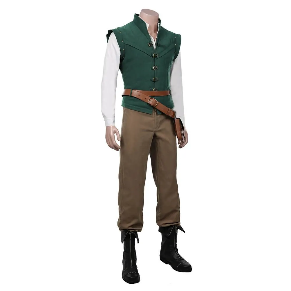 Flynn Rider Costume Vest Shirt Outfits Halloween Carnival Theme Party Cosplay