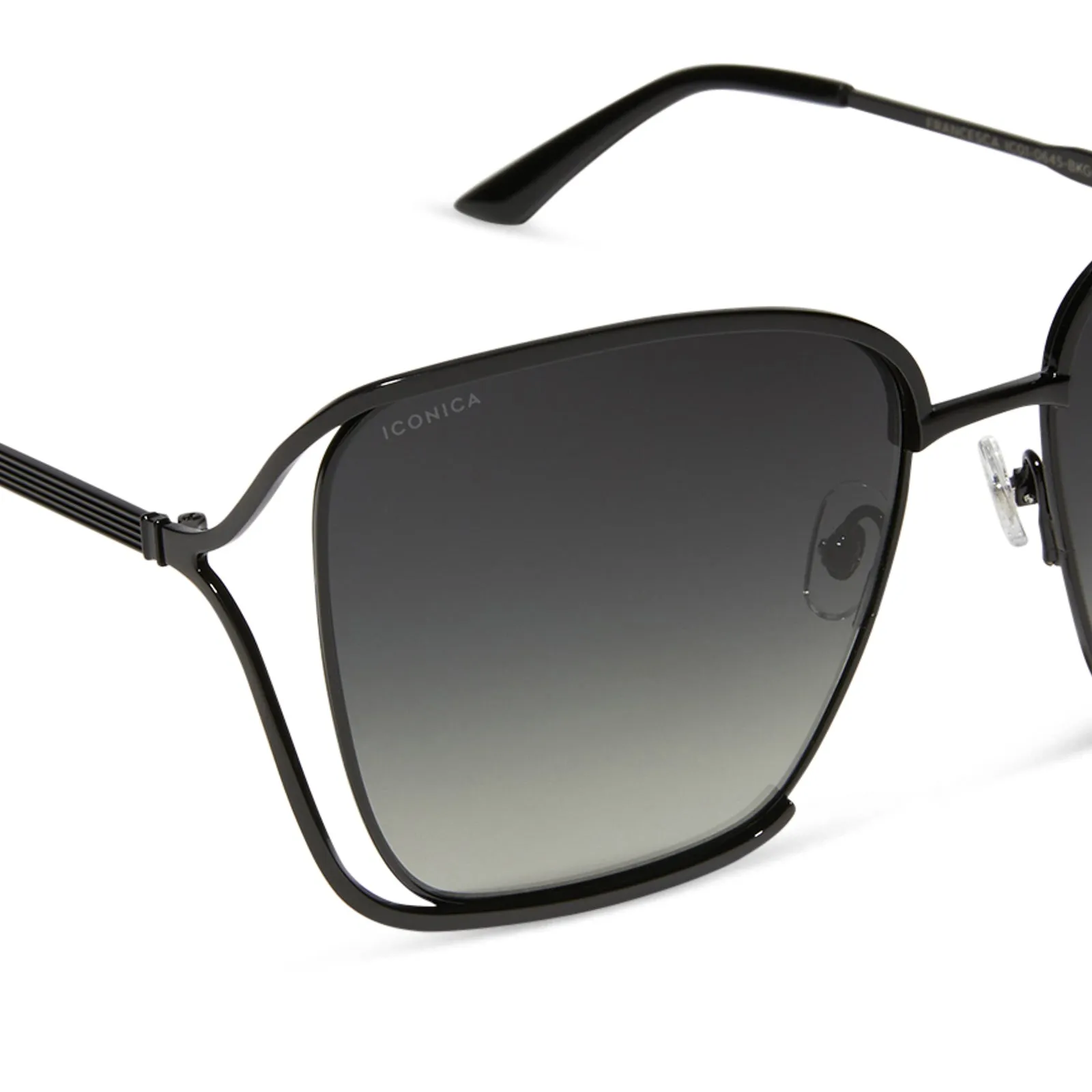 FRANCESCA - BLACK   GREY GRADIENT   POLARIZED SUNGLASSES