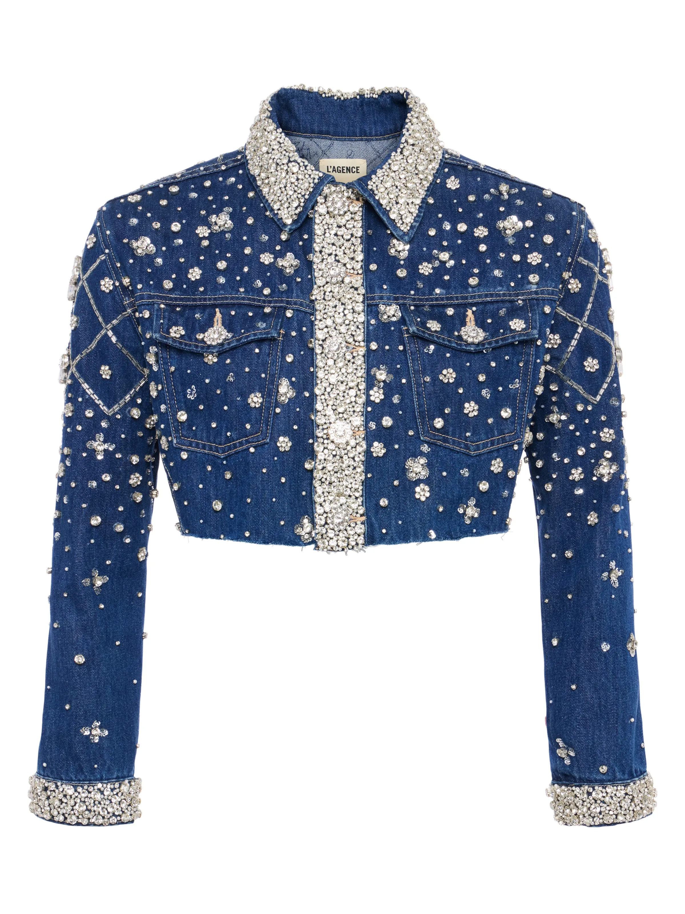 Genevie Embellished Denim Jacket